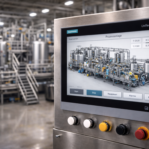 Antriebstechnik und Motion-Control Detailansicht eines komplexen Maschinenbauteils/ Elektromotor mit bunten Kabeln und Metallgittern.